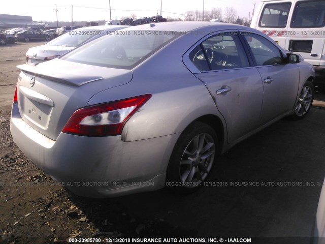 1N4AA5AP8BC833840 - 2011 NISSAN MAXIMA S/SV SILVER photo 4