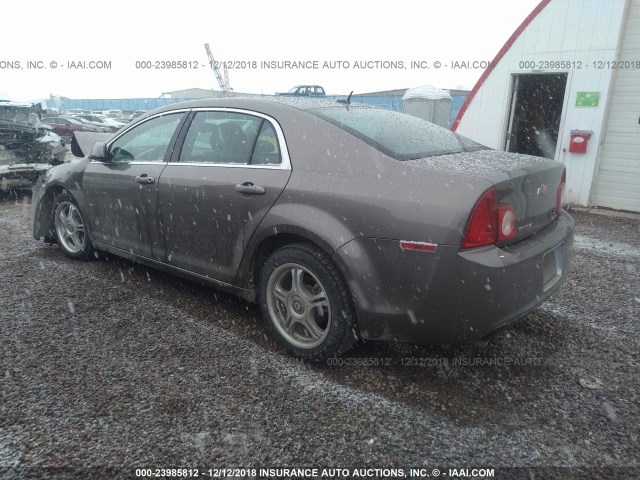 1G1ZC5EB2AF222682 - 2010 CHEVROLET MALIBU 1LT BROWN photo 3
