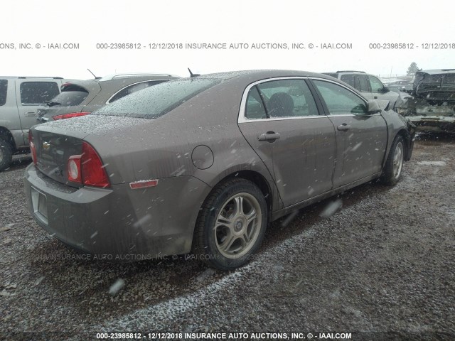 1G1ZC5EB2AF222682 - 2010 CHEVROLET MALIBU 1LT BROWN photo 4