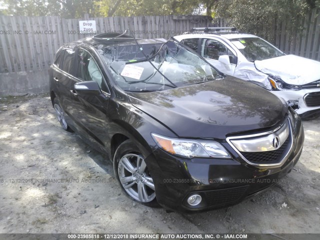 5J8TB4H53EL017476 - 2014 ACURA RDX TECHNOLOGY Dark Brown photo 1