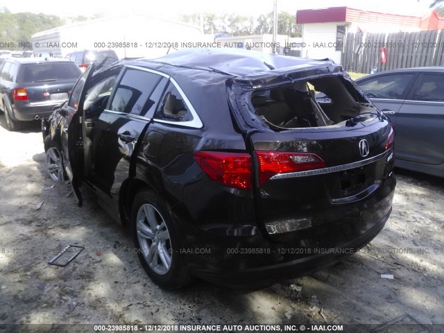 5J8TB4H53EL017476 - 2014 ACURA RDX TECHNOLOGY Dark Brown photo 3