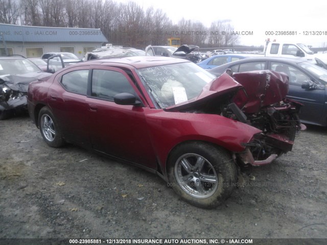 2B3KA43G07H784256 - 2007 DODGE CHARGER SE/SXT RED photo 1