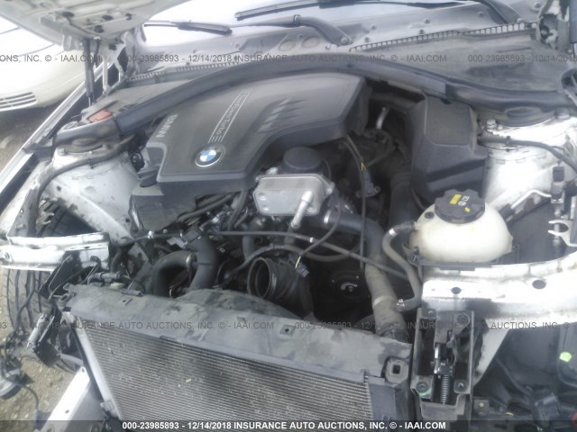 WBA3C1C51EK113837 - 2014 BMW 328 I SULEV WHITE photo 10