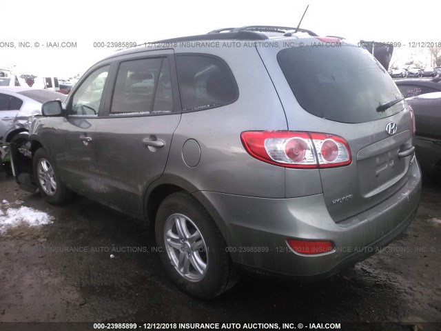 5XYZGDAG7BG019910 - 2011 HYUNDAI SANTA FE GLS GRAY photo 3