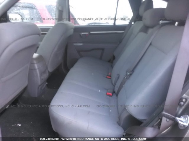 5XYZGDAG7BG019910 - 2011 HYUNDAI SANTA FE GLS GRAY photo 8