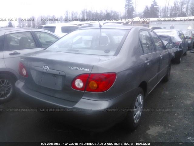 1NXBR32E83Z172228 - 2003 TOYOTA COROLLA CE/LE/S GRAY photo 4