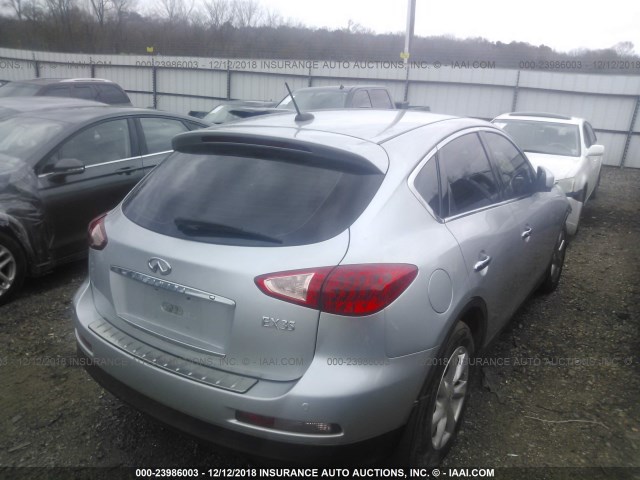 JN1AJ0HP2AM703440 - 2010 INFINITI EX35 JOURNEY SILVER photo 4