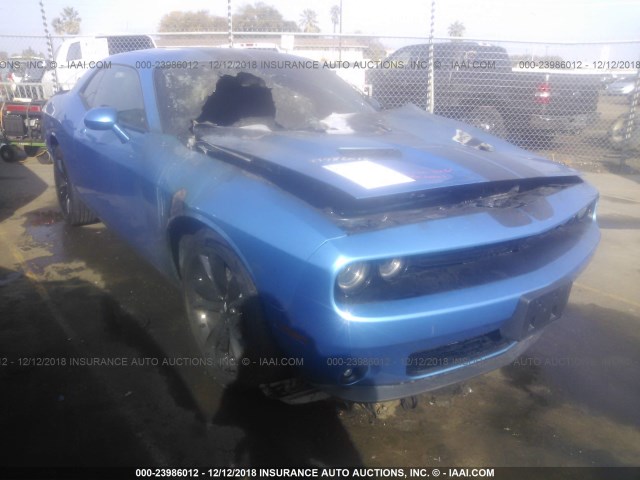 2C3CDZAG4JH304919 - 2018 DODGE CHALLENGER SXT BLUE photo 1