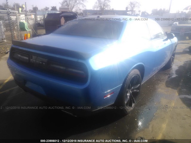 2C3CDZAG4JH304919 - 2018 DODGE CHALLENGER SXT BLUE photo 4