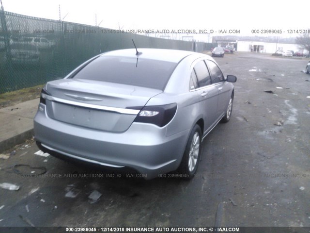 1C3CCBBBXDN514322 - 2013 CHRYSLER 200 TOURING SILVER photo 4