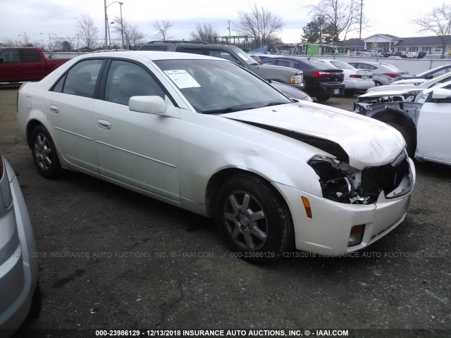 1G6DP567050152417 - 2005 CADILLAC CTS HI FEATURE V6 WHITE photo 1