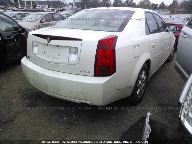 1G6DP567050152417 - 2005 CADILLAC CTS HI FEATURE V6 WHITE photo 4