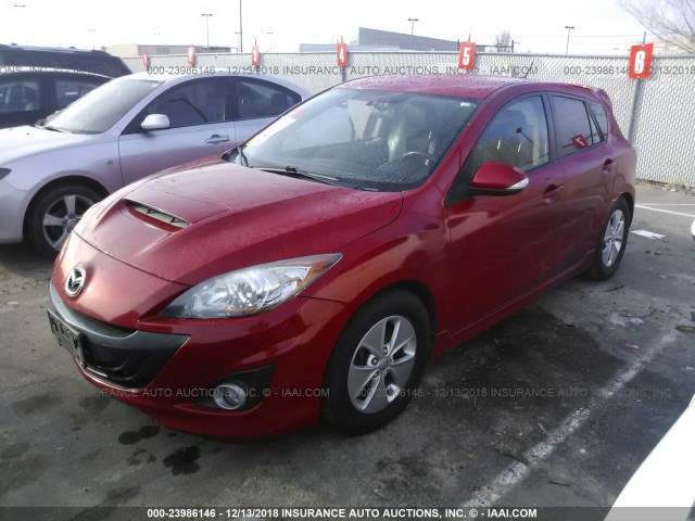 JM1BL1H49A1271454 - 2010 MAZDA SPEED 3 RED photo 2