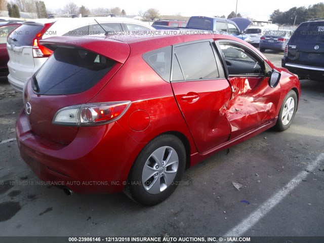 JM1BL1H49A1271454 - 2010 MAZDA SPEED 3 RED photo 4