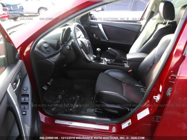 JM1BL1H49A1271454 - 2010 MAZDA SPEED 3 RED photo 5