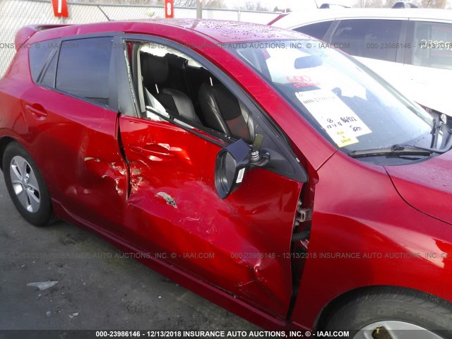 JM1BL1H49A1271454 - 2010 MAZDA SPEED 3 RED photo 6