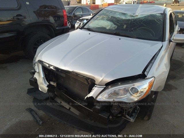 1C3CCBABXCN101560 - 2012 CHRYSLER 200 LX SILVER photo 6