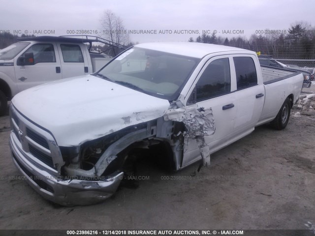 3C6TD4HT1CG211254 - 2012 DODGE RAM 2500 ST WHITE photo 2