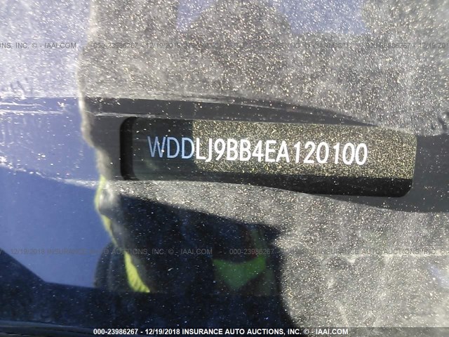 WDDLJ9BB4EA120100 - 2014 MERCEDES-BENZ CLS 550 4MATIC GRAY photo 9