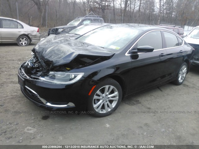 1C3CCCAB9FN609822 - 2015 CHRYSLER 200 LIMITED BLACK photo 2