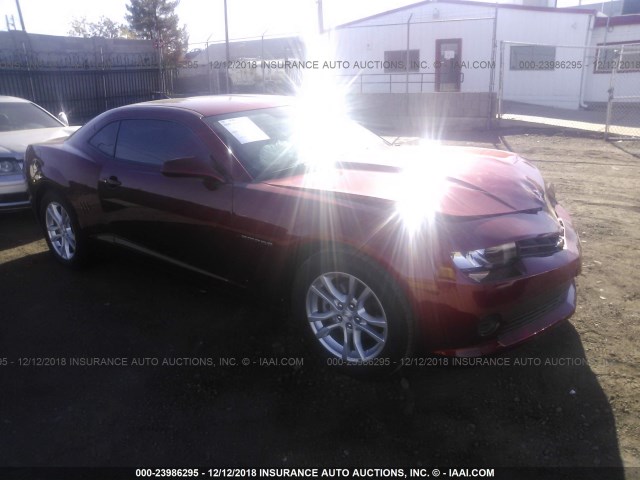 2G1FA1E38E9323640 - 2014 CHEVROLET CAMARO LS RED photo 1