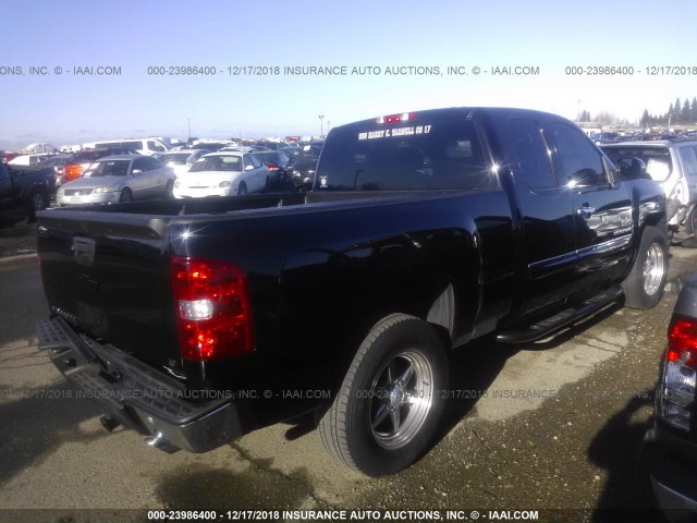 1GCRCSE06DZ335493 - 2013 CHEVROLET SILVERADO C1500 LT BLACK photo 4