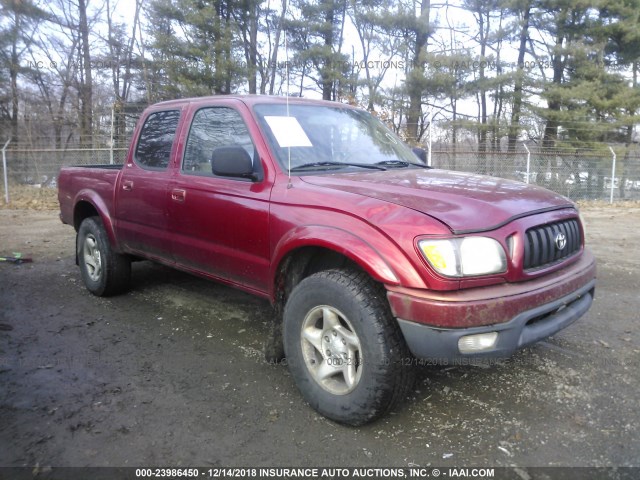 5TEGN92N33Z175666 - 2003 TOYOTA TACOMA DOUBLE CAB PRERUNNER RED photo 1