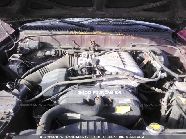 5TEGN92N33Z175666 - 2003 TOYOTA TACOMA DOUBLE CAB PRERUNNER RED photo 10