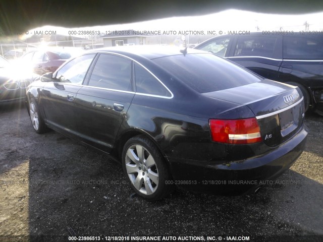 WAUDH74FX7N083917 - 2007 AUDI A6 3.2 QUATTRO BLACK photo 3