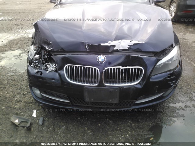 WBAXH5C5XCDW09084 - 2012 BMW 528 XI BLUE photo 6