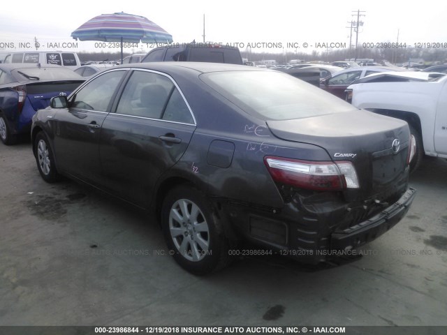 4T1BB46K58U055370 - 2008 TOYOTA CAMRY HYBRID GRAY photo 3