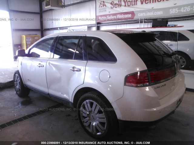 2LMDU68CX9BJ05177 - 2009 LINCOLN MKX WHITE photo 3