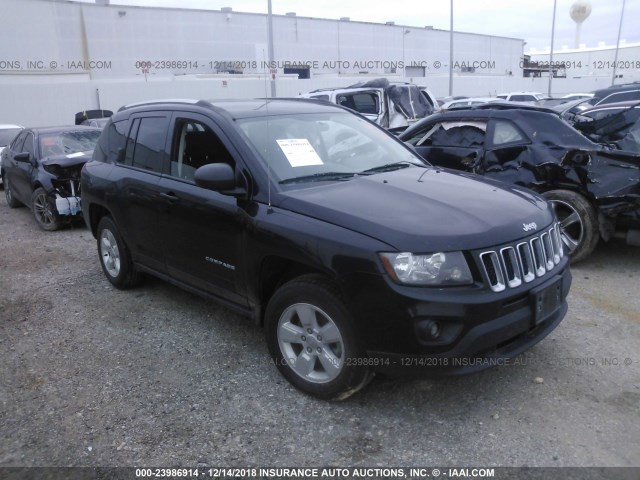 1C4NJCBA8ED882822 - 2014 JEEP COMPASS SPORT BLACK photo 1