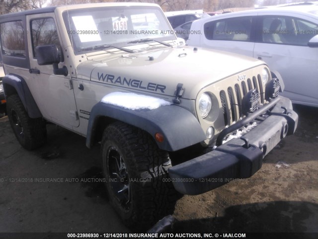 1C4AJWAGXHL639884 - 2017 JEEP WRANGLER SPORT TAN photo 6