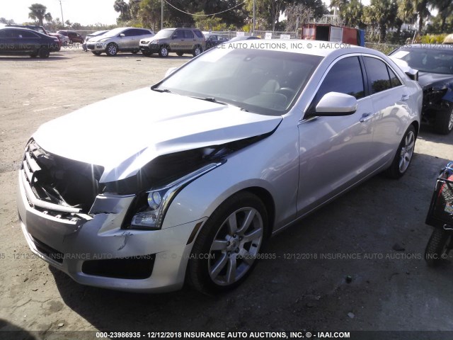 1G6AA5RA9D0152474 - 2013 CADILLAC ATS SILVER photo 2