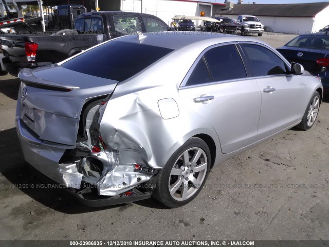 1G6AA5RA9D0152474 - 2013 CADILLAC ATS SILVER photo 4