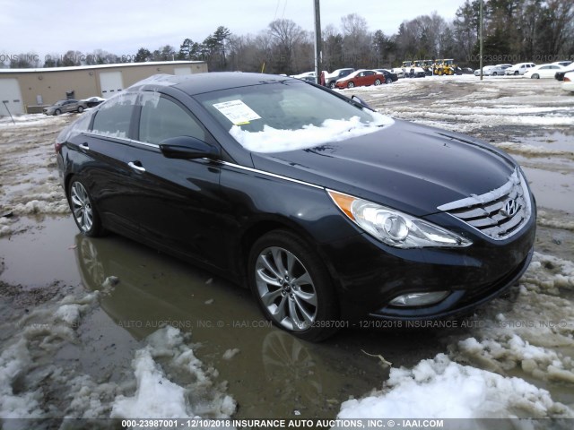 5NPEC4AC8CH493169 - 2012 HYUNDAI SONATA SE/LIMITED Dark Blue photo 1