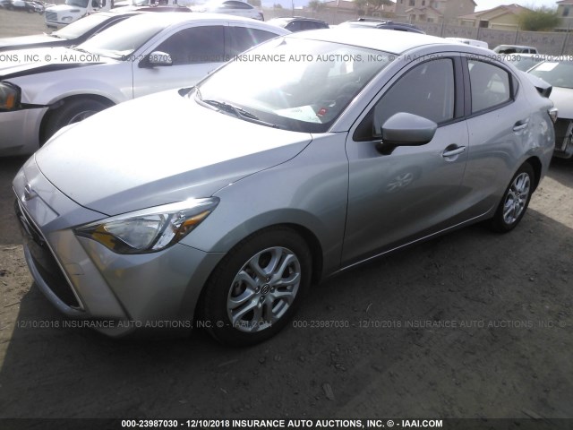 3MYDLBZV9GY119234 - 2016 TOYOTA SCION IA SILVER photo 2