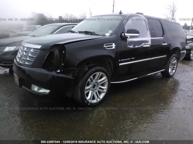 1GYFK66897R210276 - 2007 CADILLAC ESCALADE ESV BLACK photo 2