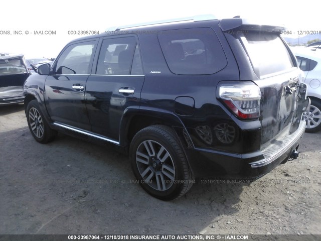 JTEBU5JR4G5296916 - 2016 TOYOTA 4RUNNER SR5 PREM/LTDL/TRAIL/TRD შავი ფოტო 3