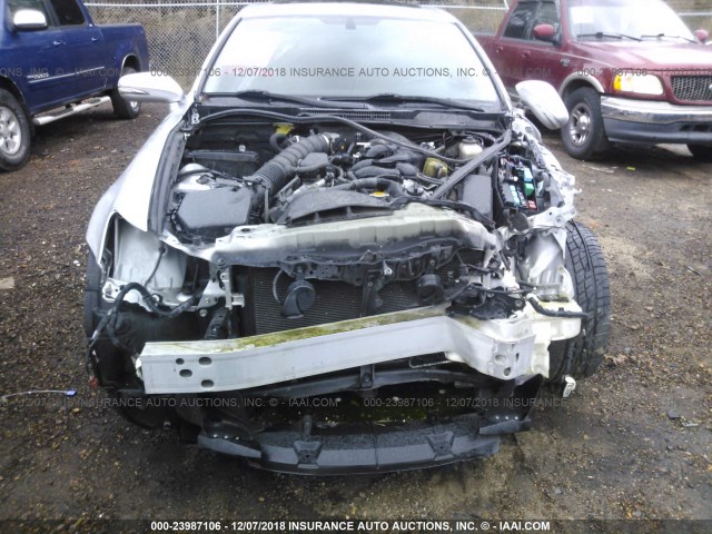 JTHBK262392087772 - 2009 LEXUS IS 250 SILVER photo 6