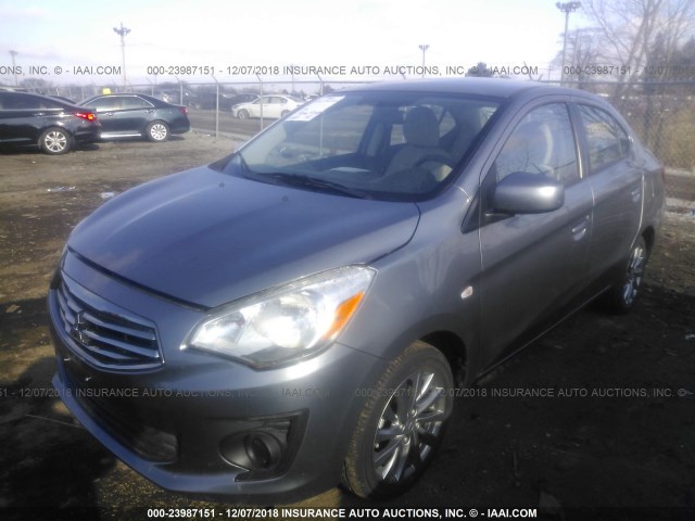 ML32F3FJ0JHF07465 - 2018 MITSUBISHI MIRAGE G4 ES Серый фото 2