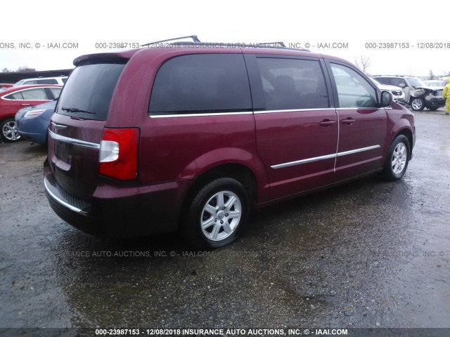 2C4RC1BG8CR344121 - 2012 CHRYSLER TOWN & COUNTRY TOURING MAROON photo 4