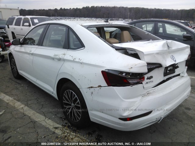 3VWC57BU9KM021790 - 2019 VOLKSWAGEN JETTA S/SE/R-LINE WHITE photo 3