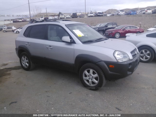 KM8JN12D25U149100 - 2005 HYUNDAI TUCSON SILVER photo 1