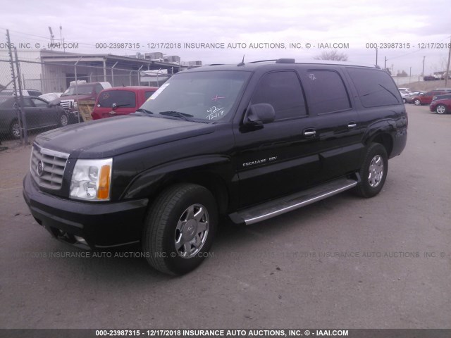 3GYFK66N94G216354 - 2004 CADILLAC ESCALADE BLACK photo 2