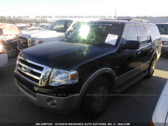 1FMJU1H58AEB68497 - 2010 FORD EXPEDITION EDDIE BAUER BLACK photo 2