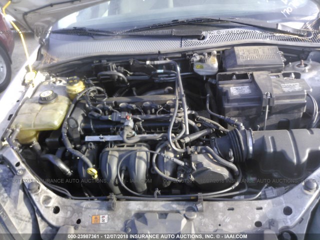 1FAFP34NX7W170764 - 2007 FORD FOCUS ZX4/S/SE/SES ვერცხლისფერი ფოტო 10