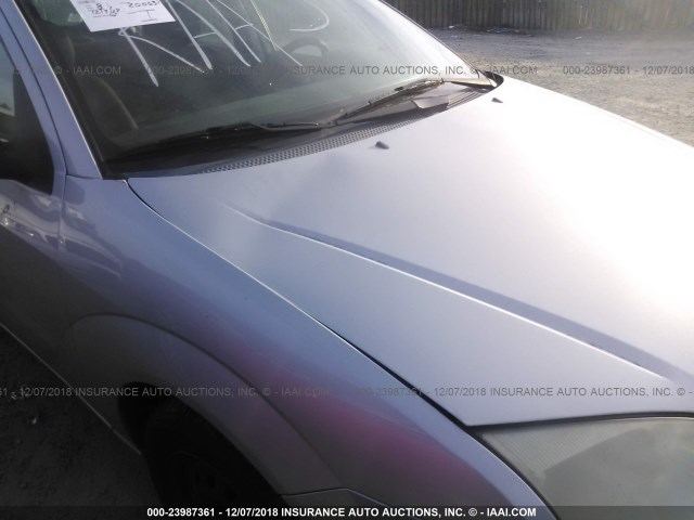 1FAFP34NX7W170764 - 2007 FORD FOCUS ZX4/S/SE/SES ვერცხლისფერი ფოტო 6