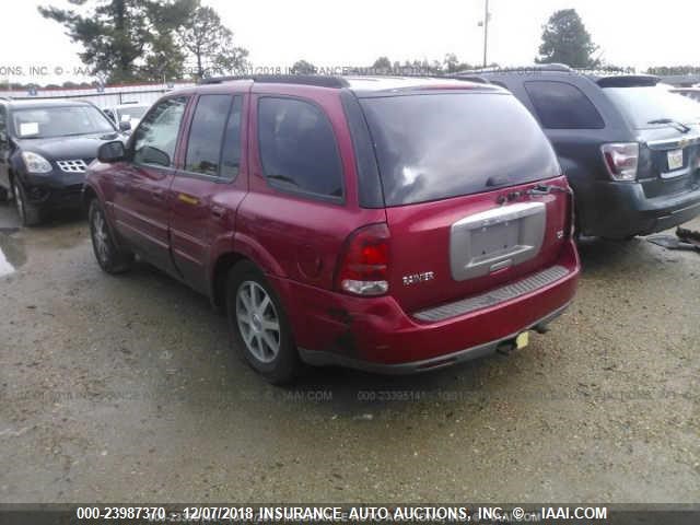 5GADT13S142230685 - 2004 BUICK RAINIER CXL MAROON photo 3